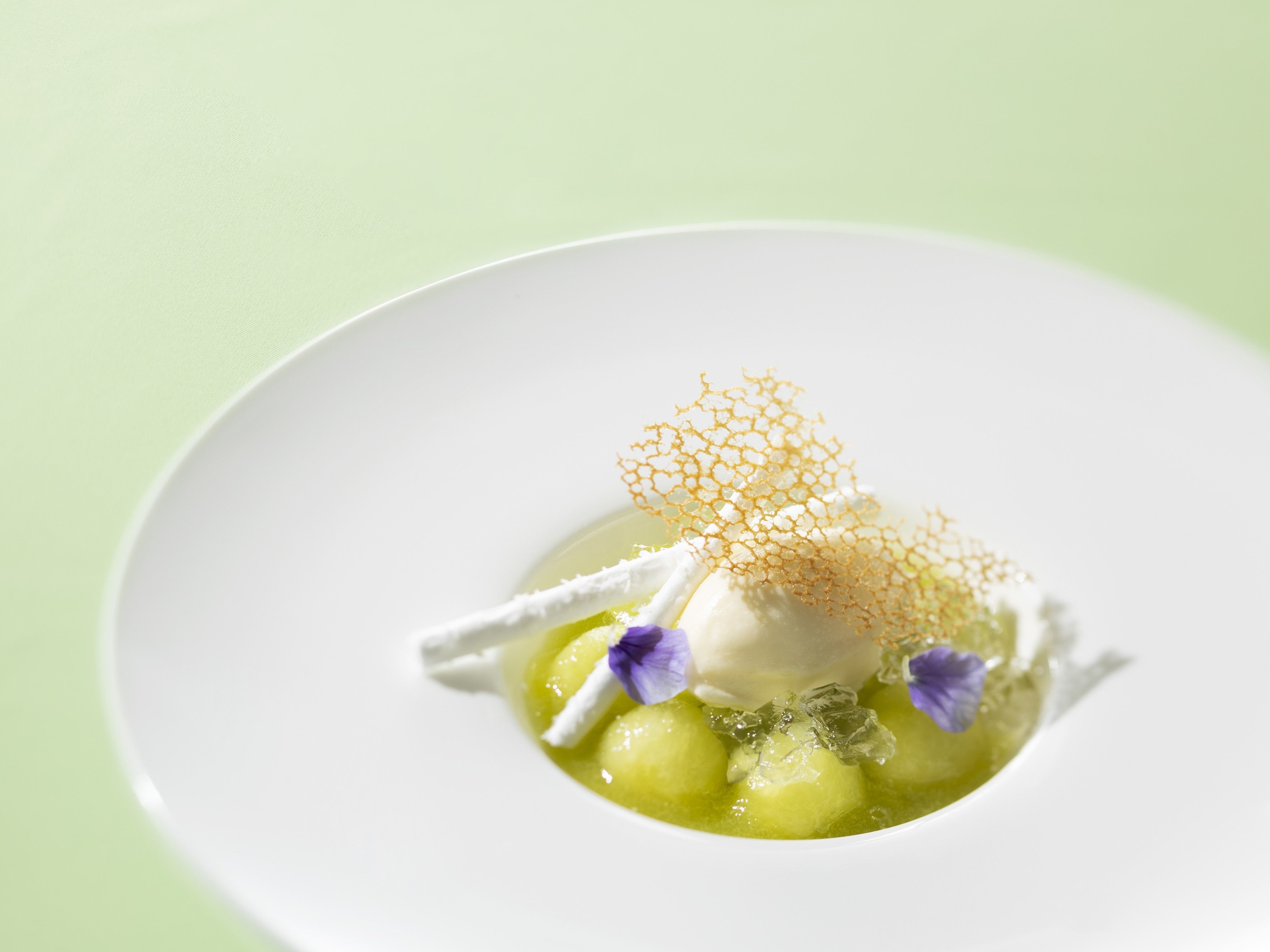 「メロンとココナッツのクープ」