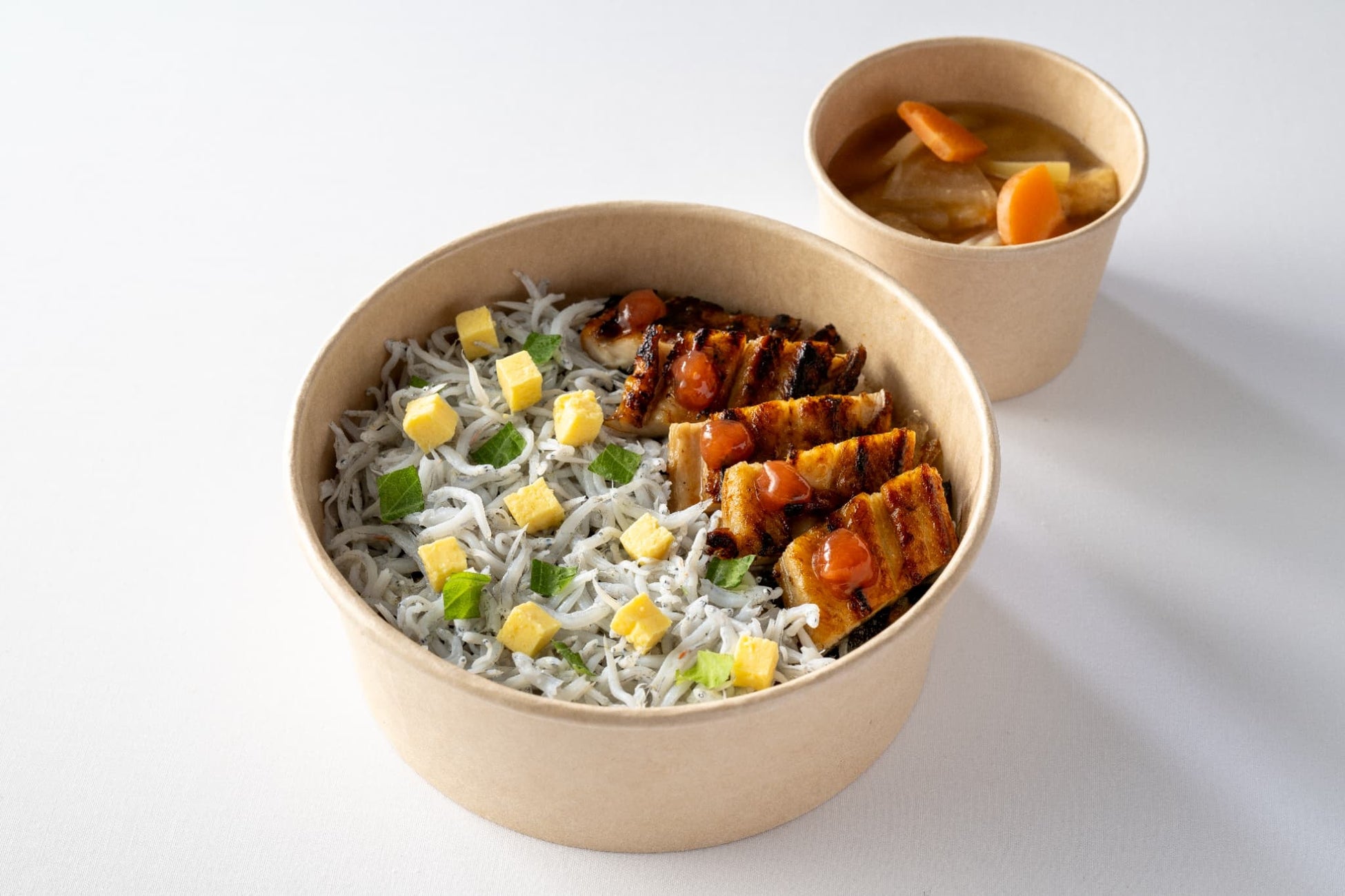 瀬戸内しらすと焼きあなご丼