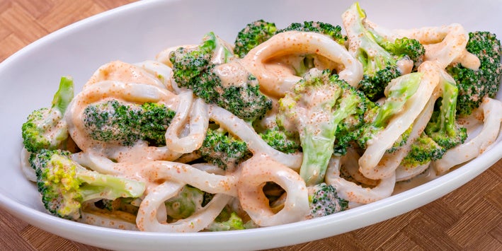 烏賊とブロッコリーの明太マヨネーズ和え