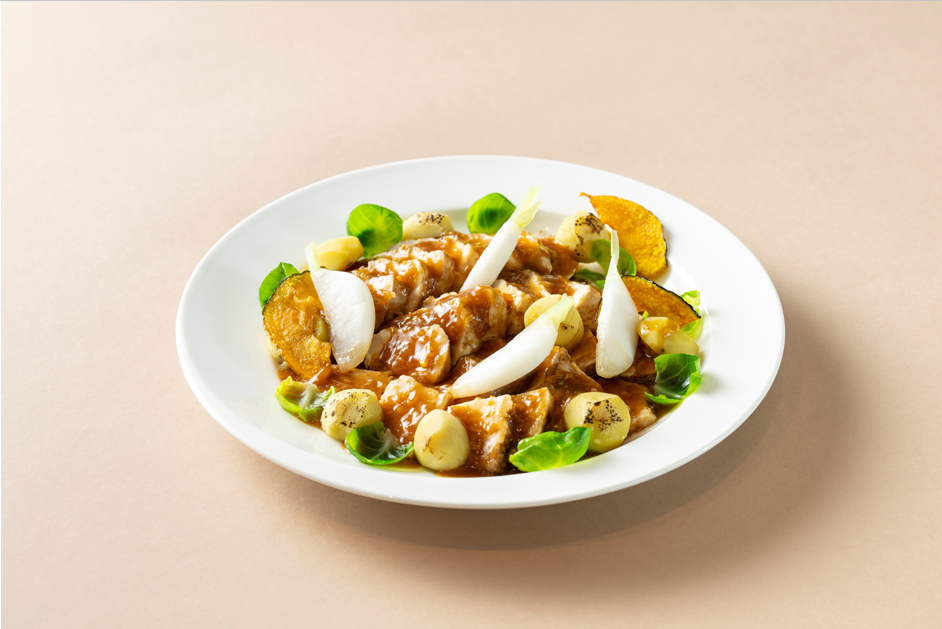 神戸ポークと栗煮込み