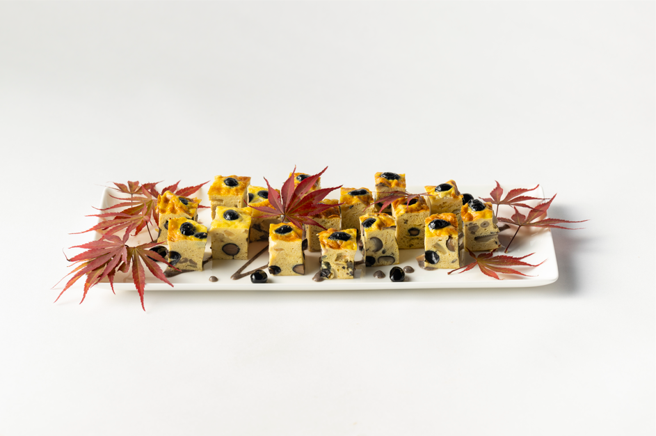 秋の味覚と丹波産黒豆のフリッタータ