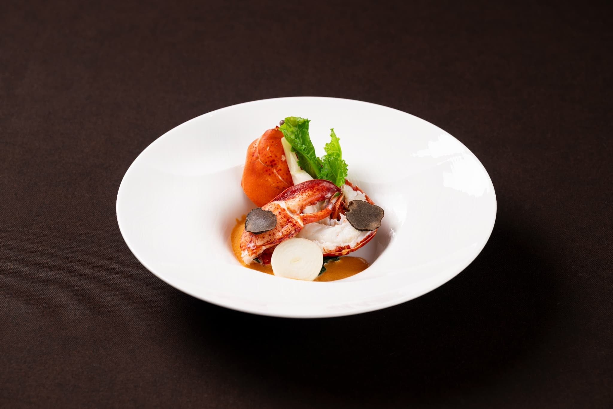 オマールエビとトリュフ　雲丹のアメリケーヌ