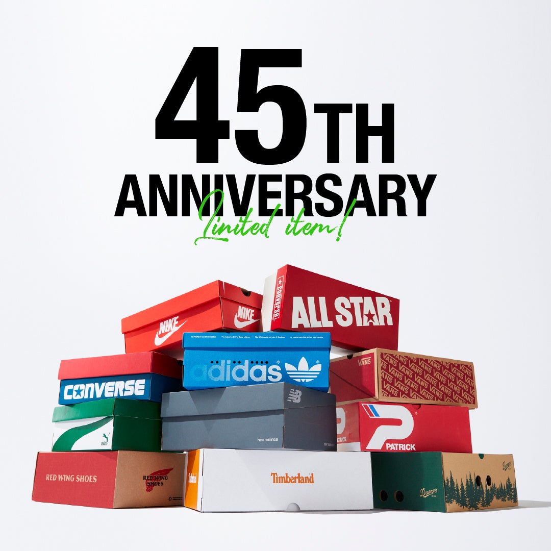 ABC-MART 創業45周年記念！11ブランドからこだわりの詰まった