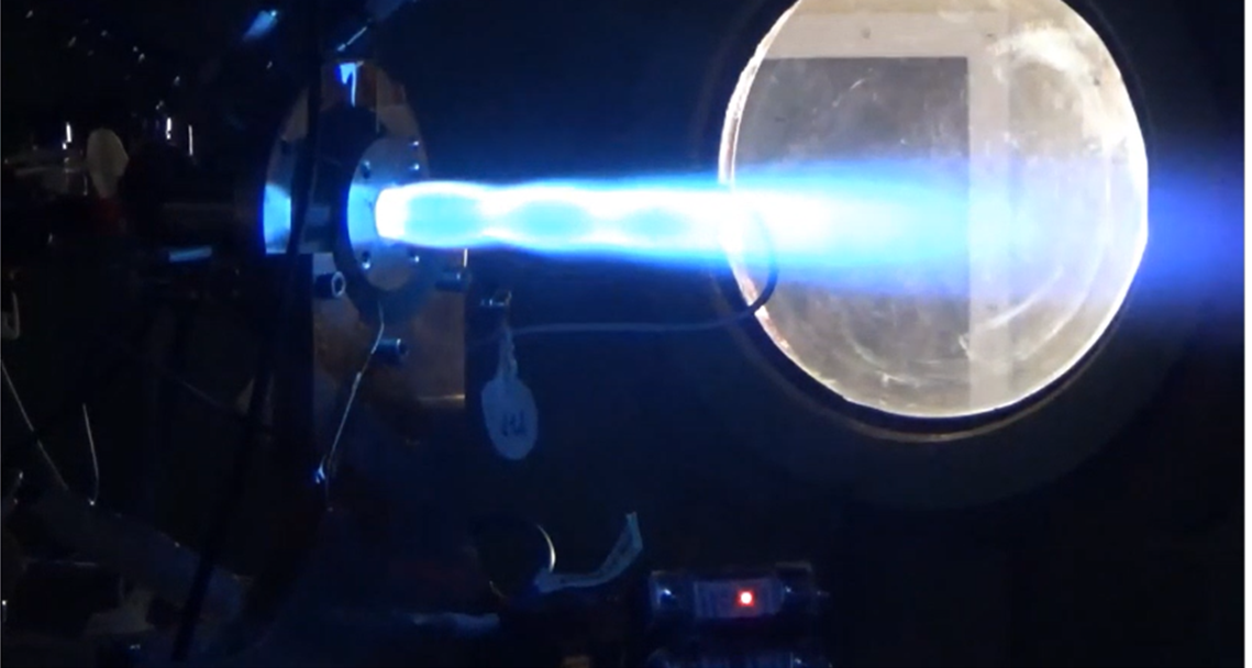 着火確認試験の様子