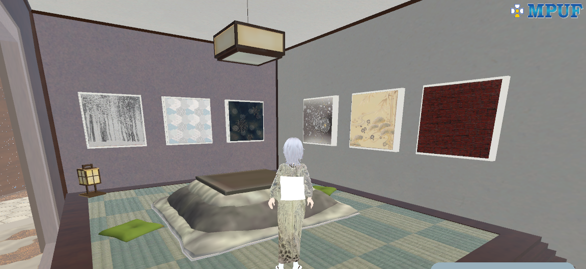 きものアート　冬　炬燵で見るきものアート