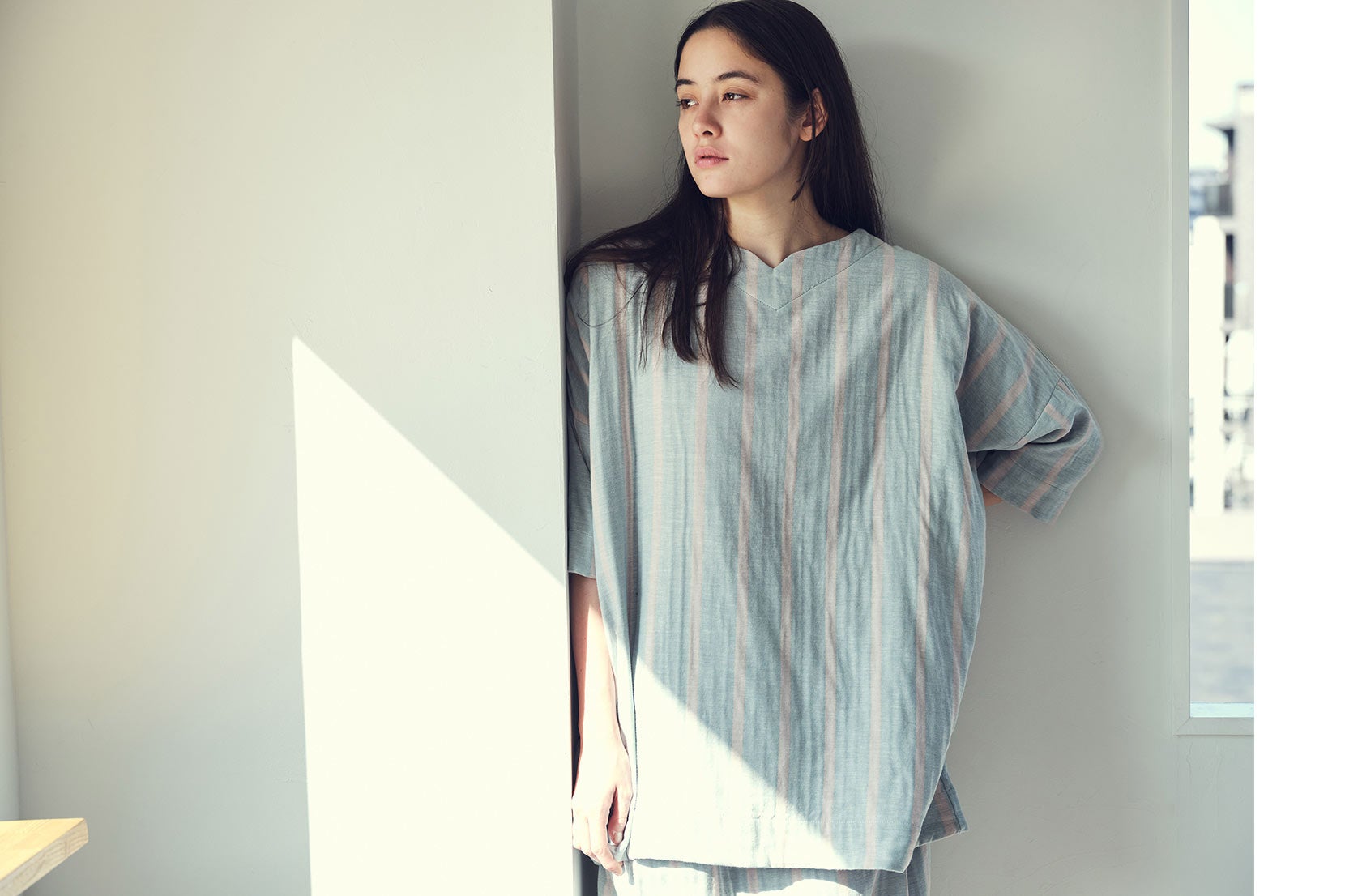 Kaimin Labo×Setsuko Todoroki　轟木節子さんとつくった、からだがよろこぶ ストレッチ雲ごこちガーゼのナイトウェア。