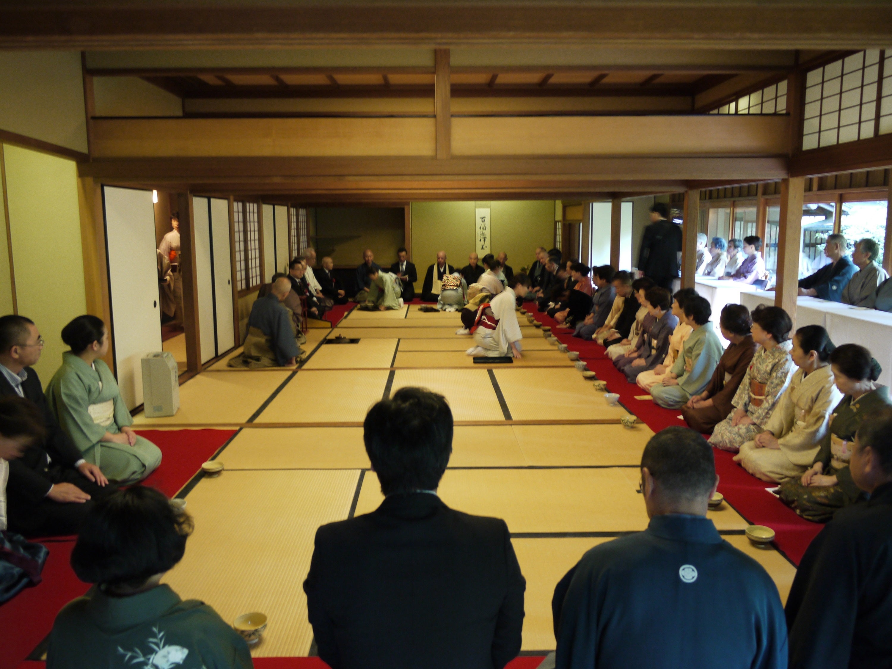 日本庭園茶会館 茶席の様子