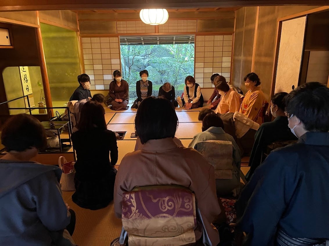 日本庭園茶室茶席