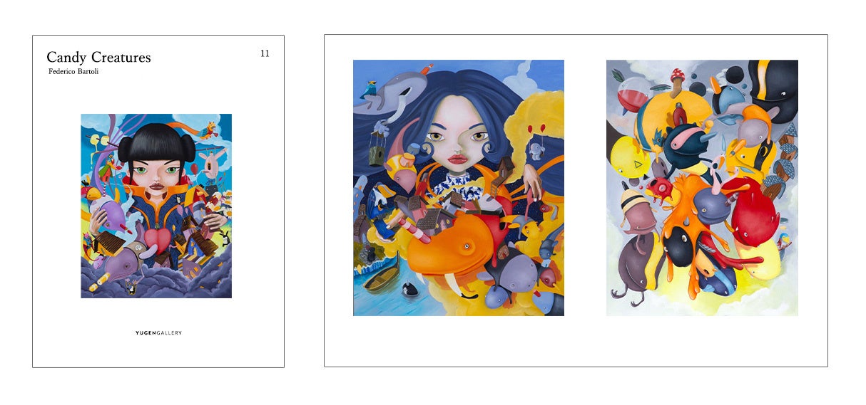絵画 candy 天野喜孝が発信するファインアート「CANDY GIRL」のNFT