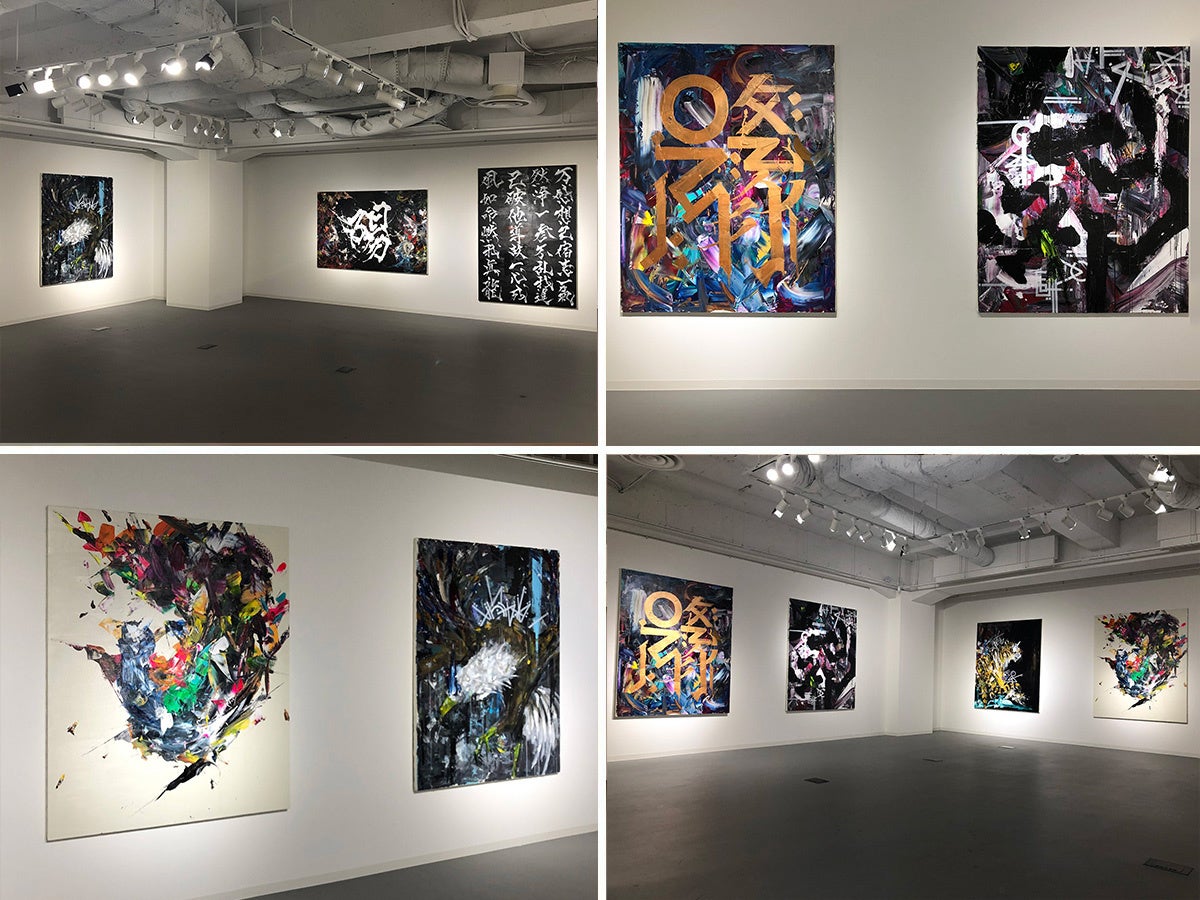 個展「Monologue」展示風景（2022年4月開催）