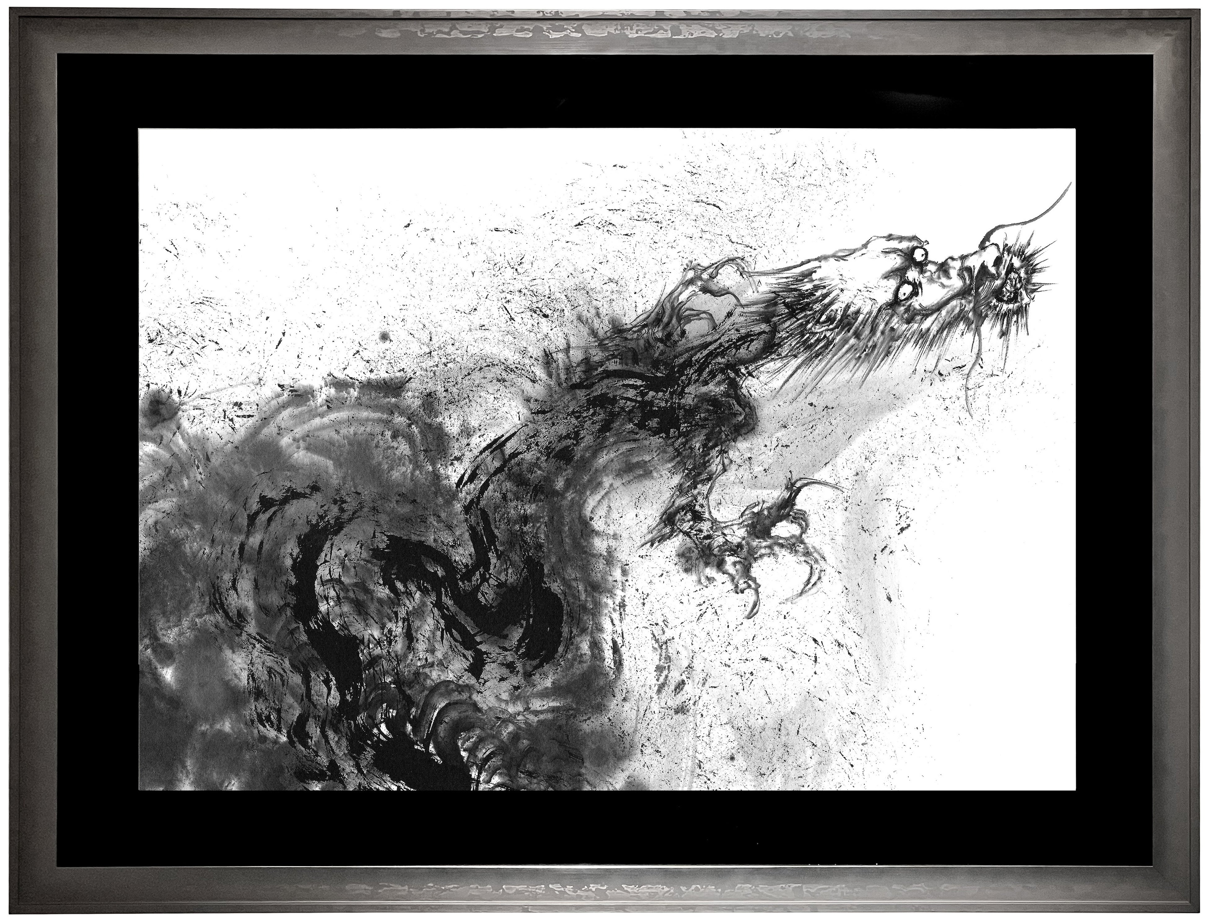 人気墨絵アーティスト・西元祐貴による「墨絵 × 水泳」をテーマとした