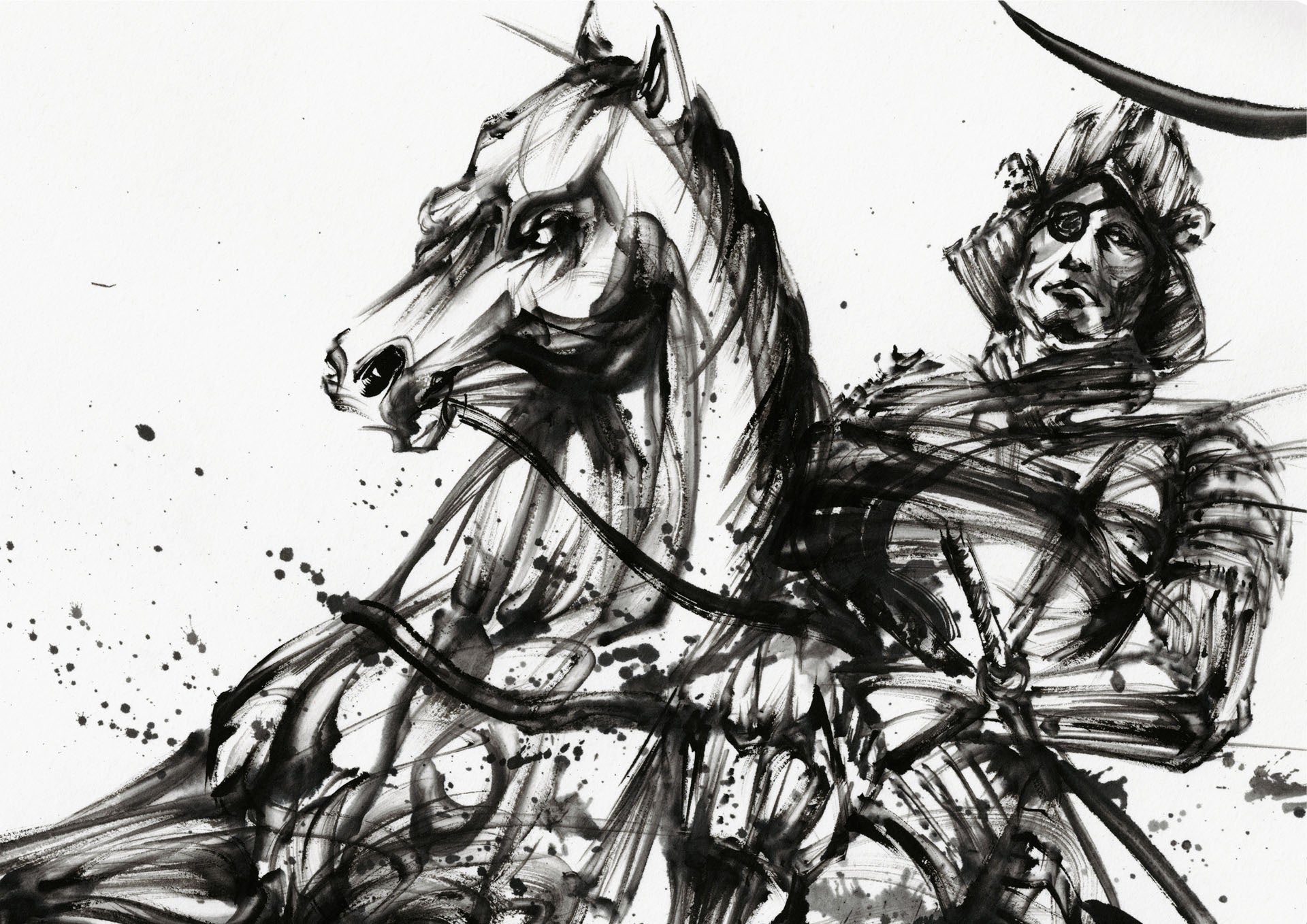 世界水泳選手権2023で特別公開された、人気墨絵アーティスト・西元祐貴