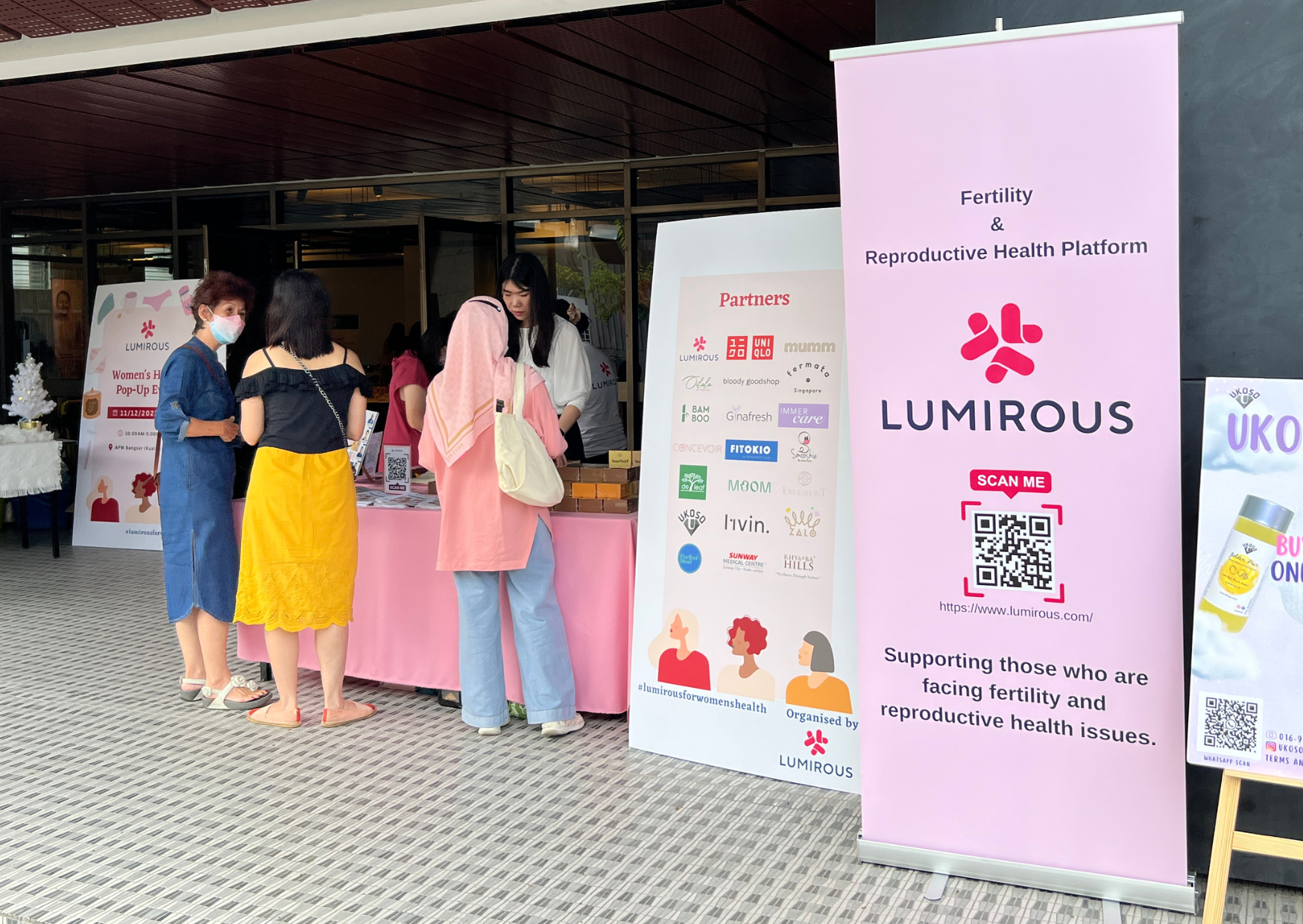 LUMIROUS（ルミラス）の展示ブース