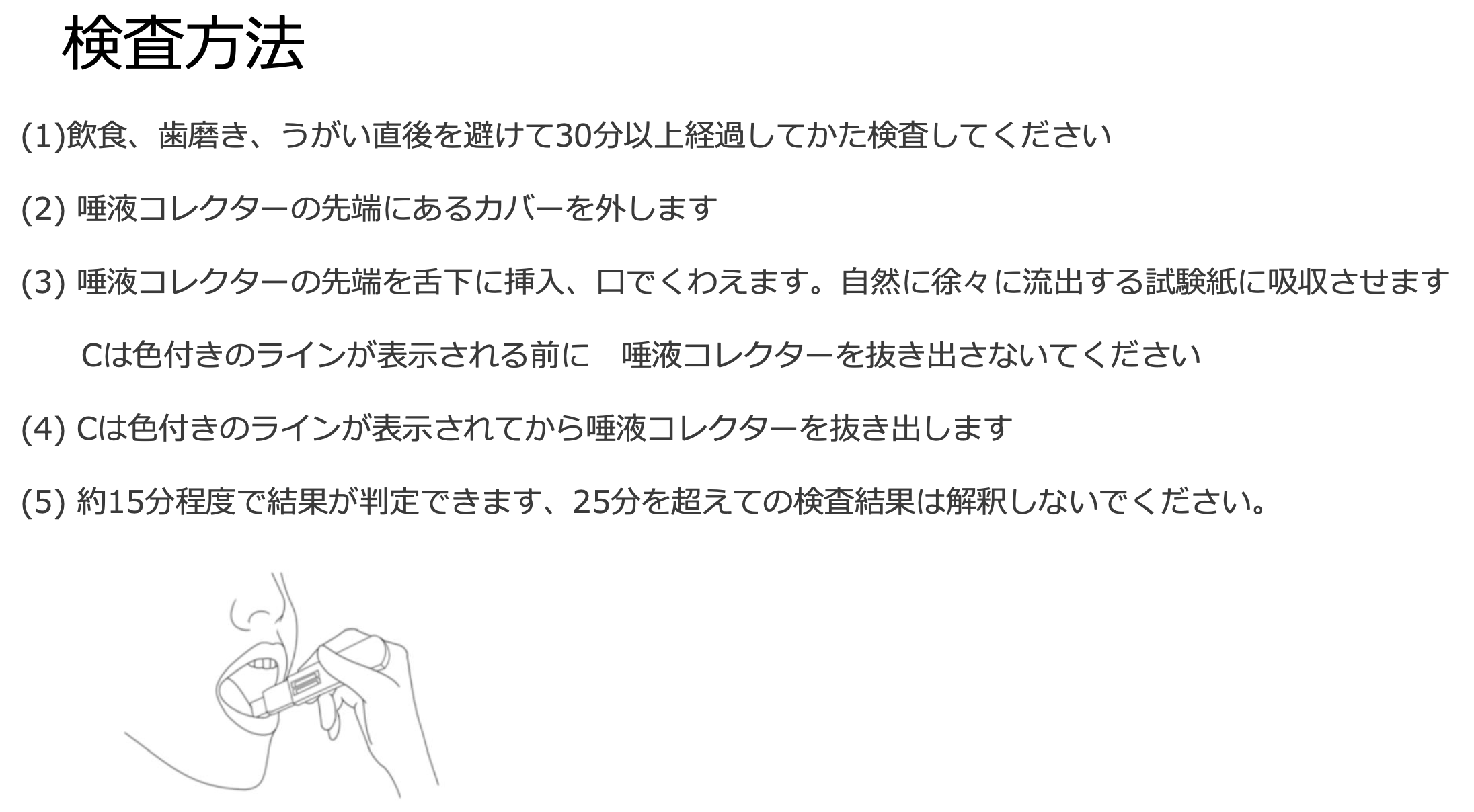 抗原検査キットSmart検査方法