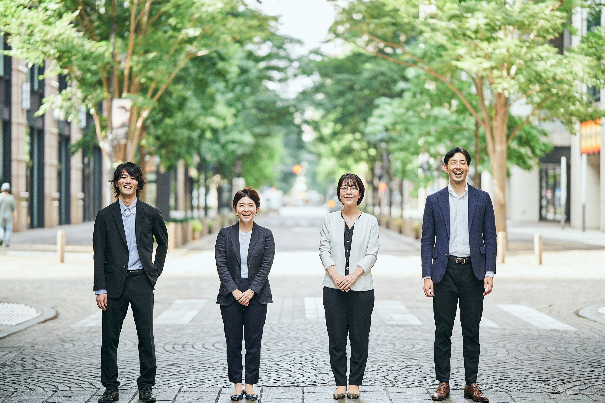 左から michinaru 若林、東 　共同代表 横山、菊池