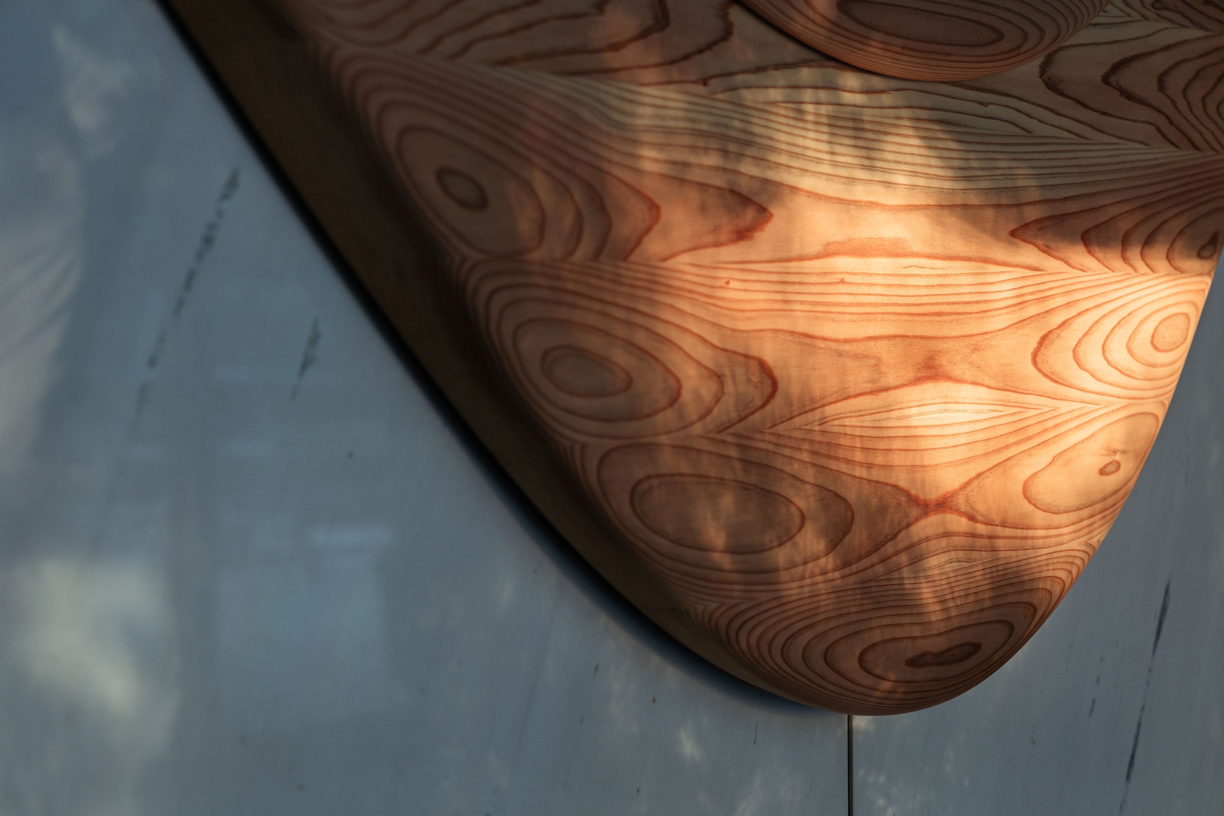 木の風合い・夕刻