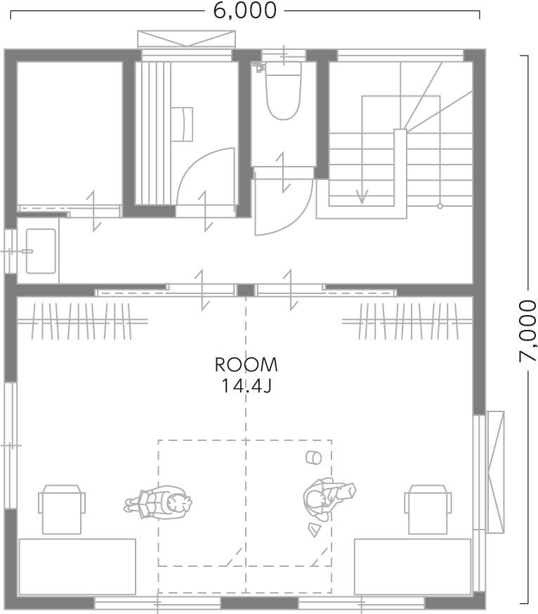 「ＦＡＶＯ＃育てやすい。暮らしやすい。」の間取り