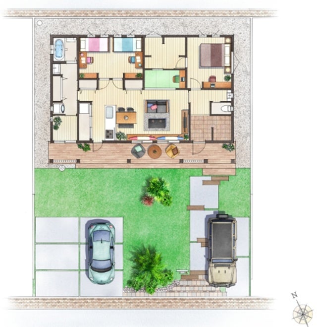 2号棟「平屋」間取り