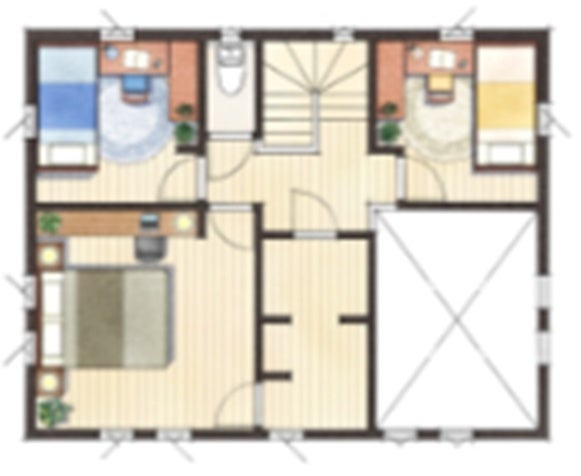 3号棟「コンパクト」間取り 2F