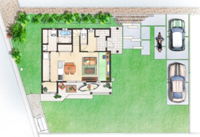 3号棟「コンパクト」間取り 1F