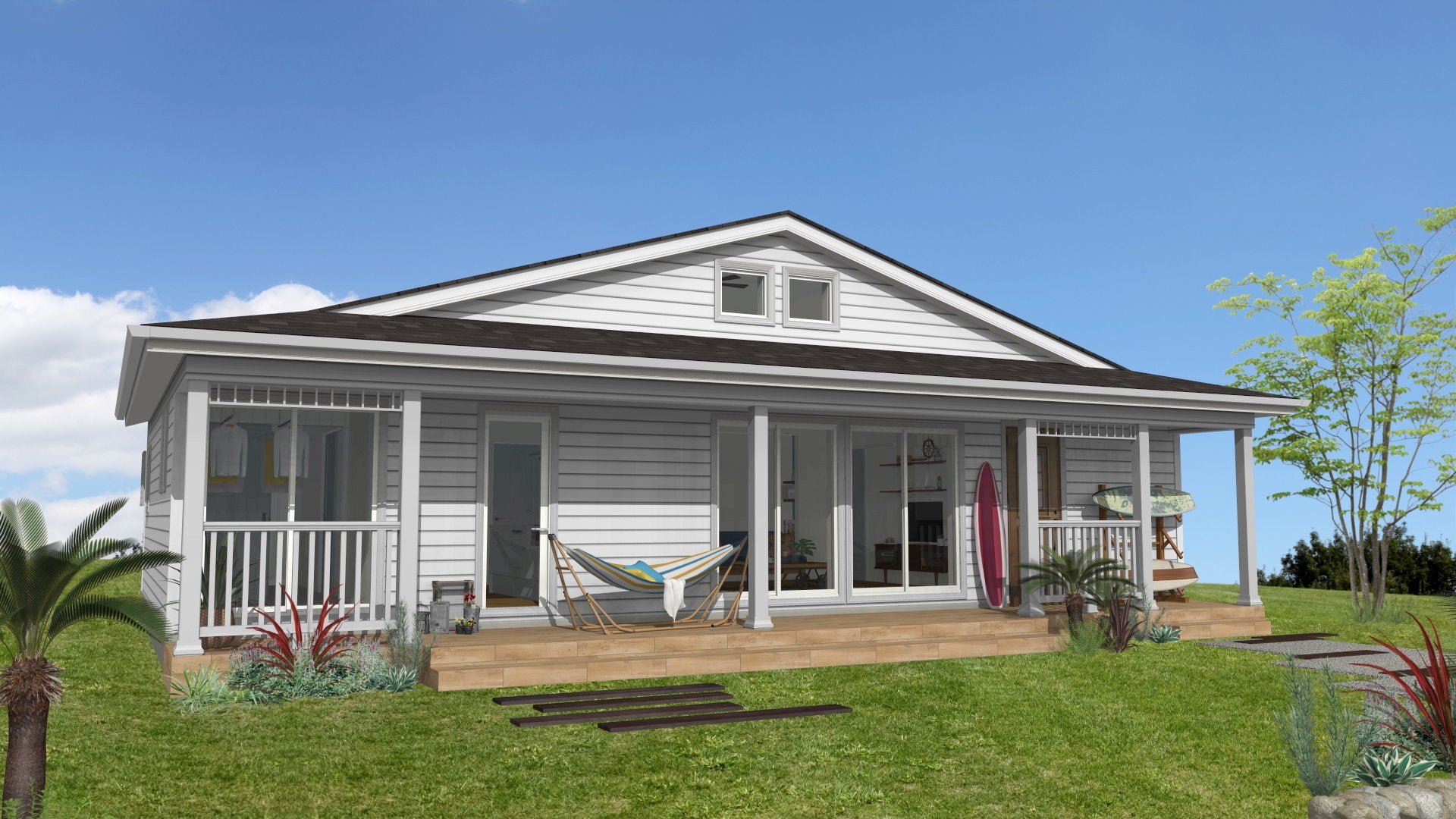 『レジリエンスヴィレッジ ザ・パームテラス息栖』 2号棟の外観