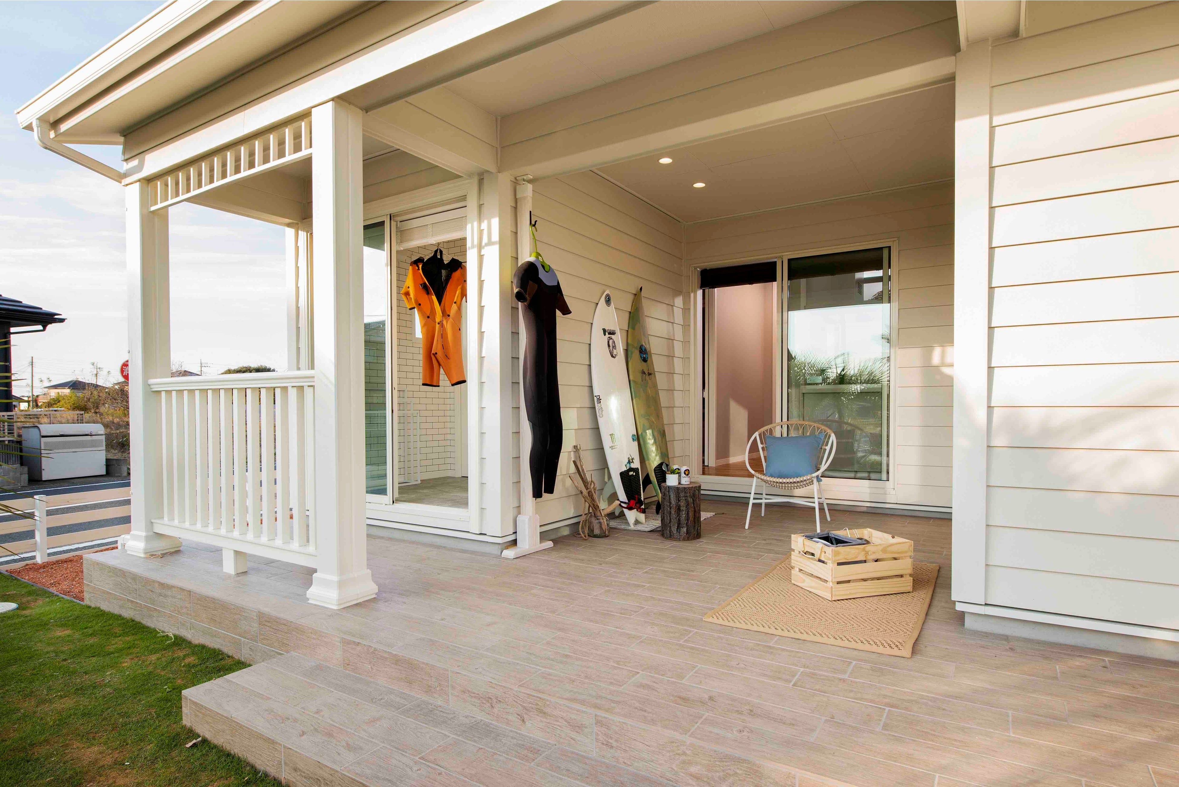 カバードポーチとインナーテラス