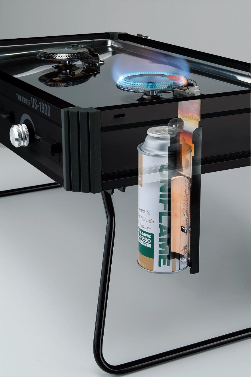 火口の熱を銅板でガス缶へ伝える仕組み