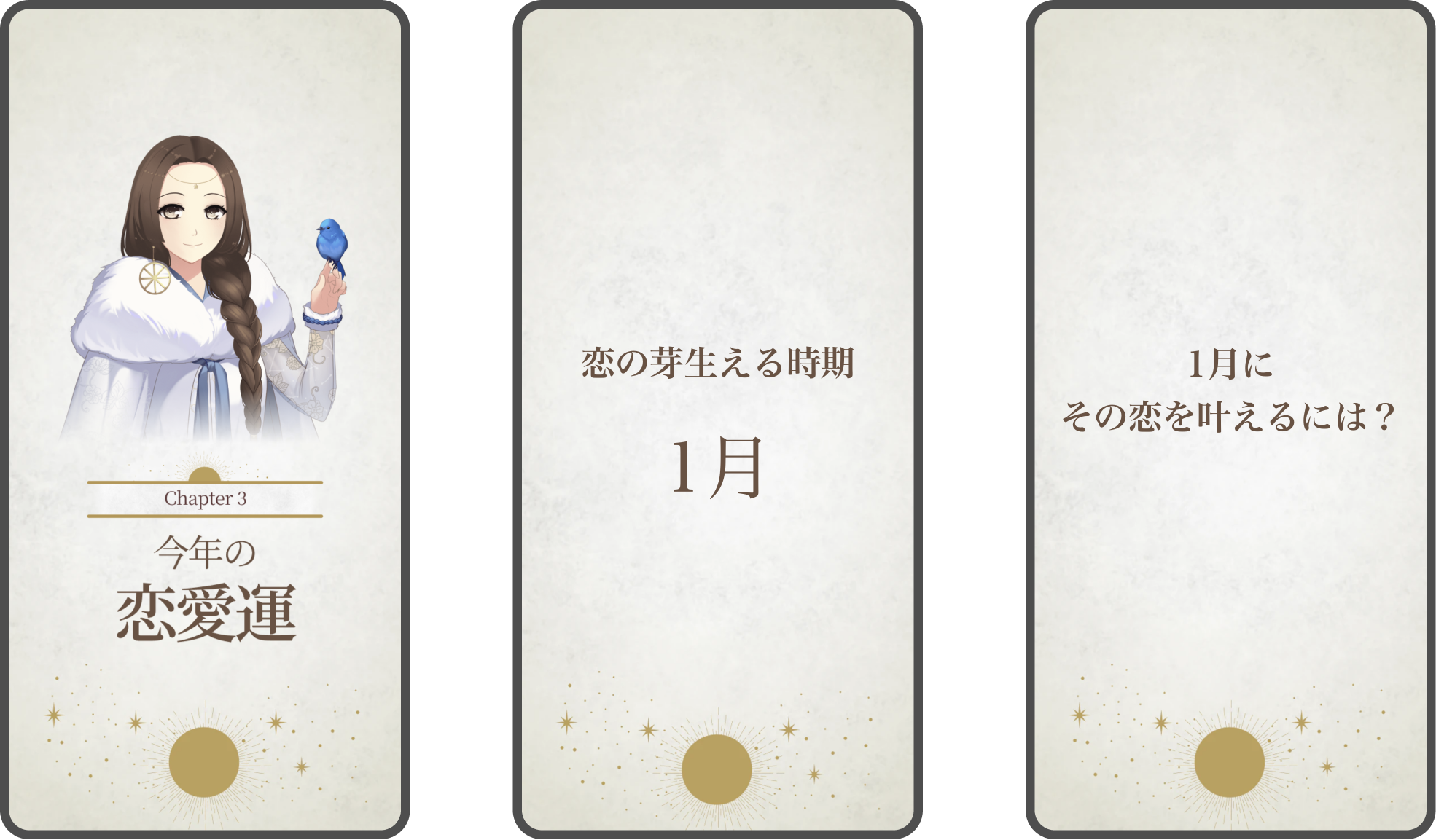 恋愛運が高まる時期や回数は各ユーザーごとに異なります