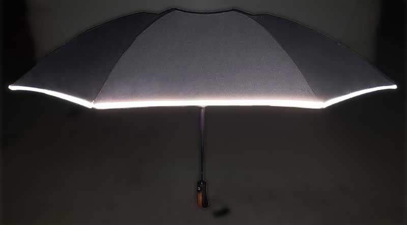 暗い夜道で居場所をアピール