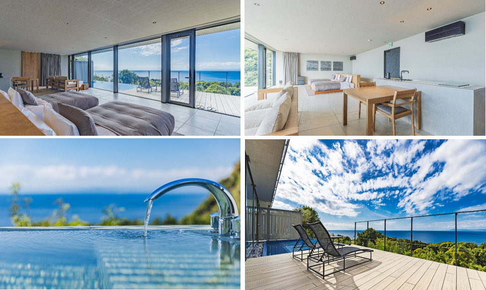 1日1組限定、75平米ある客室で自然を感じながらプライベートな時間をお過ごしいただけます