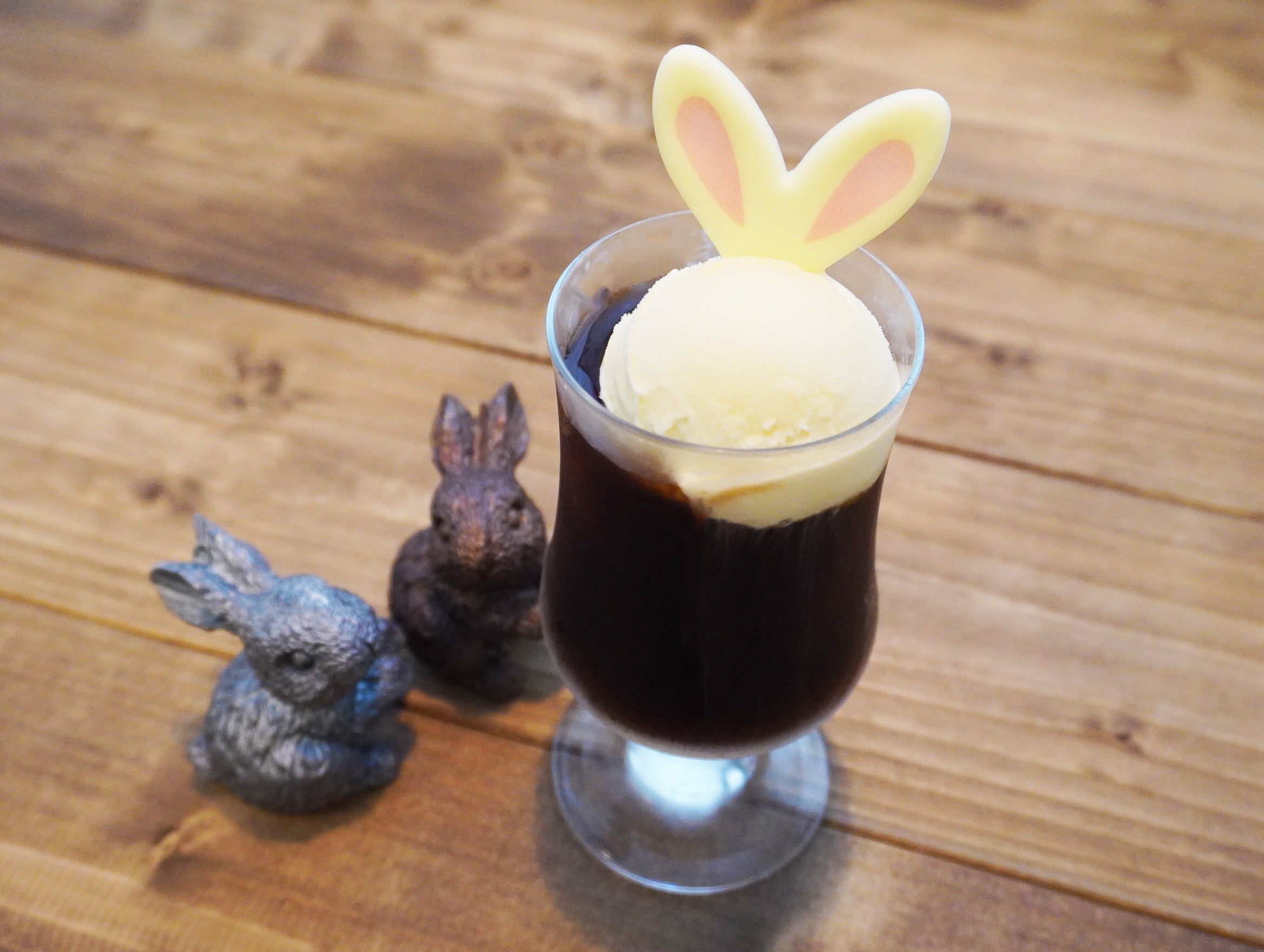 うさぎのコーヒーフロート_うさぎの隠れ家