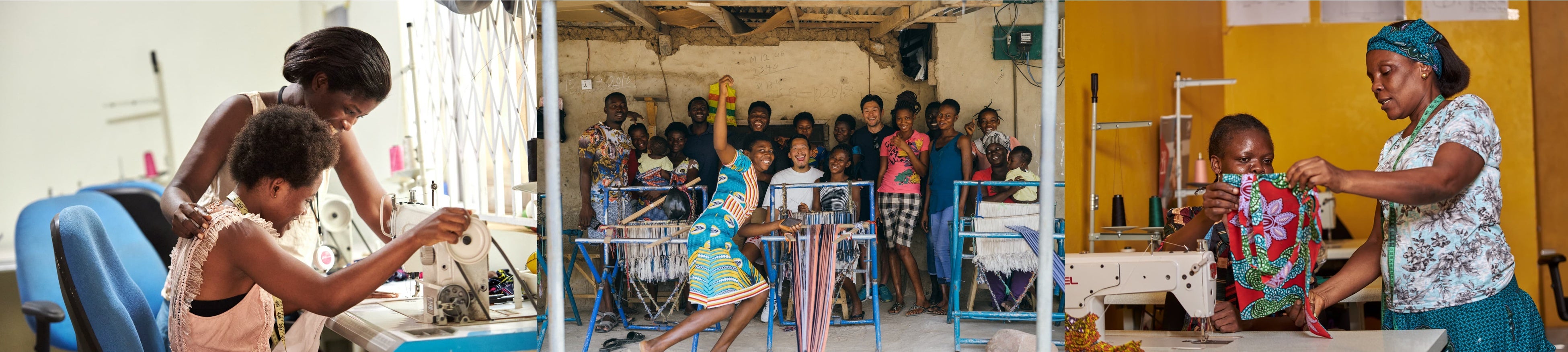 ガーナ現地の自社工場