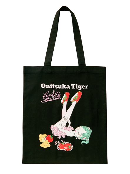 オニツカタイガー foxy illustration コラボ Ｔシャツ オニツカタイガー」がイラストレーターのfoxy illustrationsとコラボ