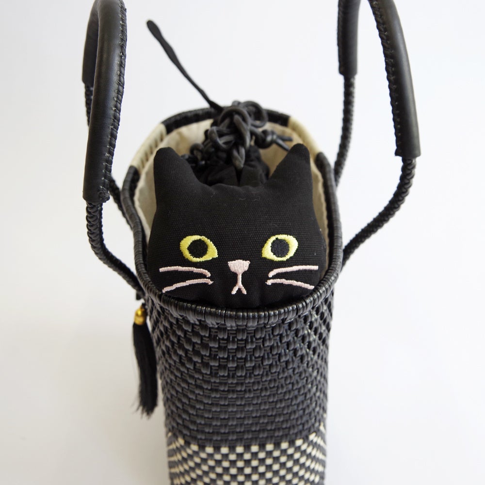 WOVEN】ネコ好きも納得！猫巾着付きメルカドバッグの特別セット