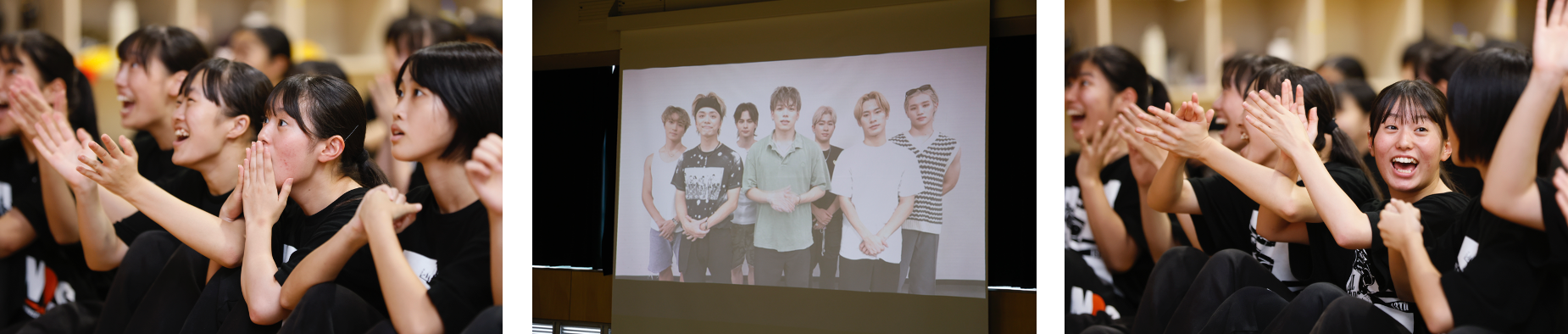 サプライズ発表に、大歓声が