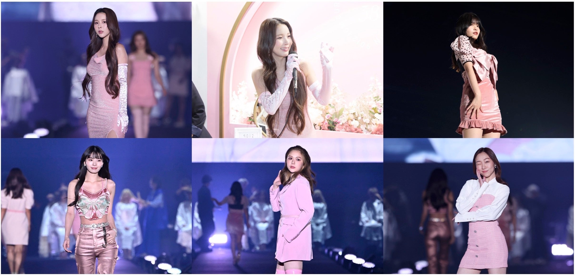 写真、左上から：（上段）ミチ、景井ひな（下段）川口ゆりな、村重杏奈、須田亜香里