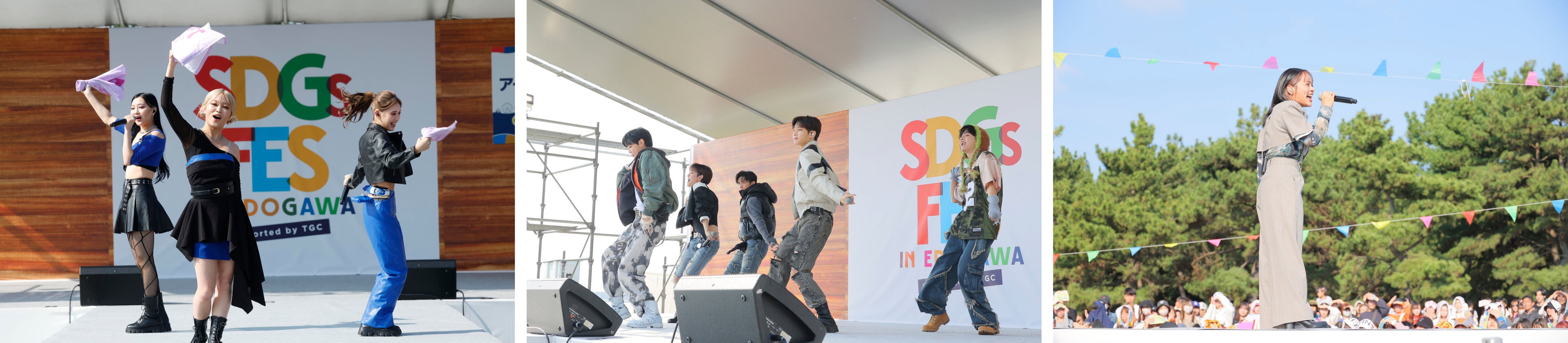 写真、左から：iScream、ORβIT、清⽔美依紗