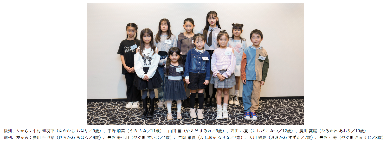 【TGC 広島 2025】夢のランウェイを目指す２つのオーディション合格者が決定！キッズモデルオーディション presented by ドコモ未来フィールドの最終審査で10名が夢の舞台の切符を手に。