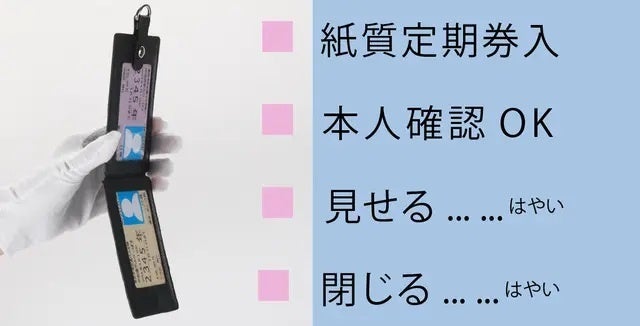 パスモ　ICカードケース２種　第14回鉄道フェスティバル限定品 パスケース リール付き 定期券入れ 二つ折 可愛い 桜 和柄 和風