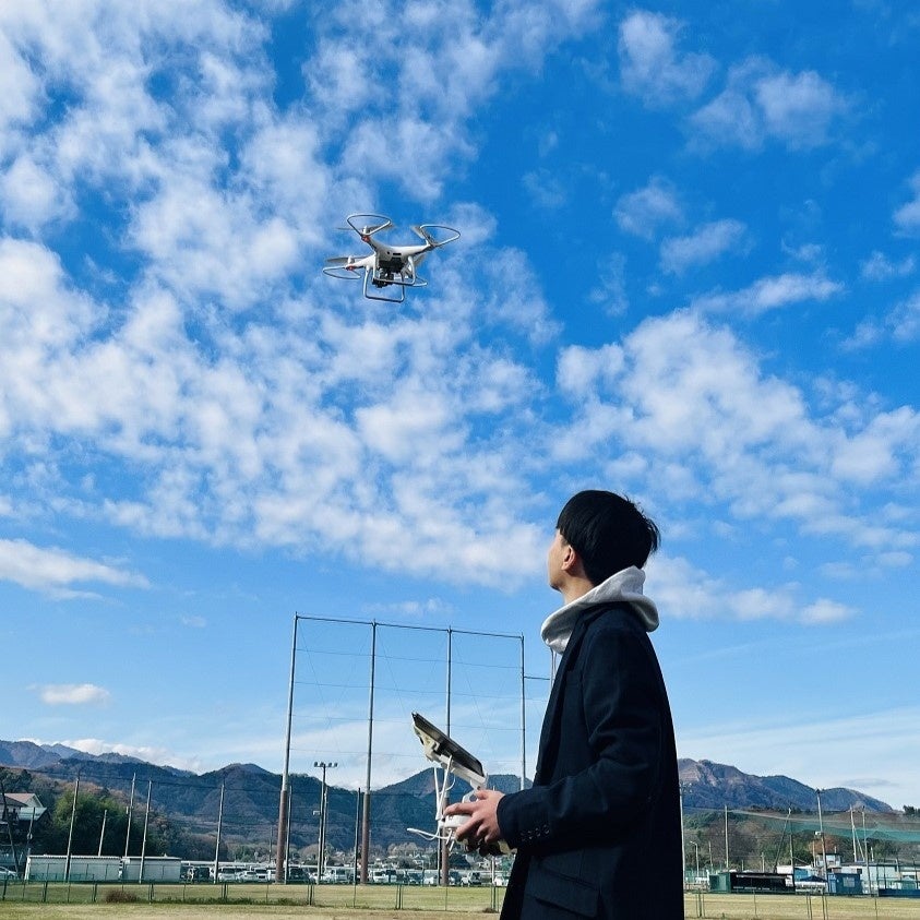 ドローン操縦練習風景
