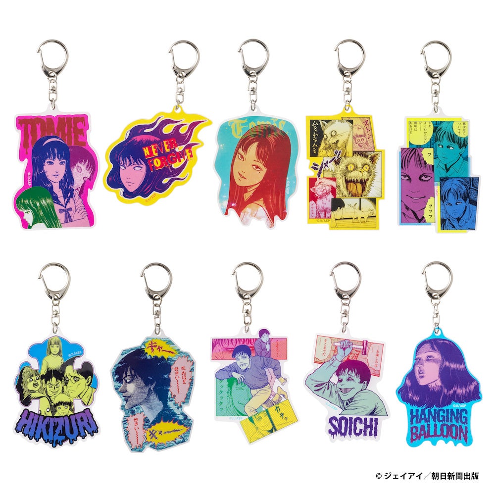 伊藤潤二/富江 TOMIE 台湾POP UP SHOPグッズセット 伊藤潤二×サンリオキャラクターズ POP UP STORE」で販売される
