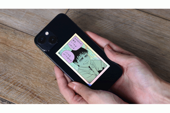 ステッカー：ホログラム変化イメージ