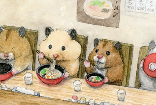 助六の日常 複製原画 キンクマ ハムスター ハム 日本初の大型展覧会!初披露の原画含め約300点を展示