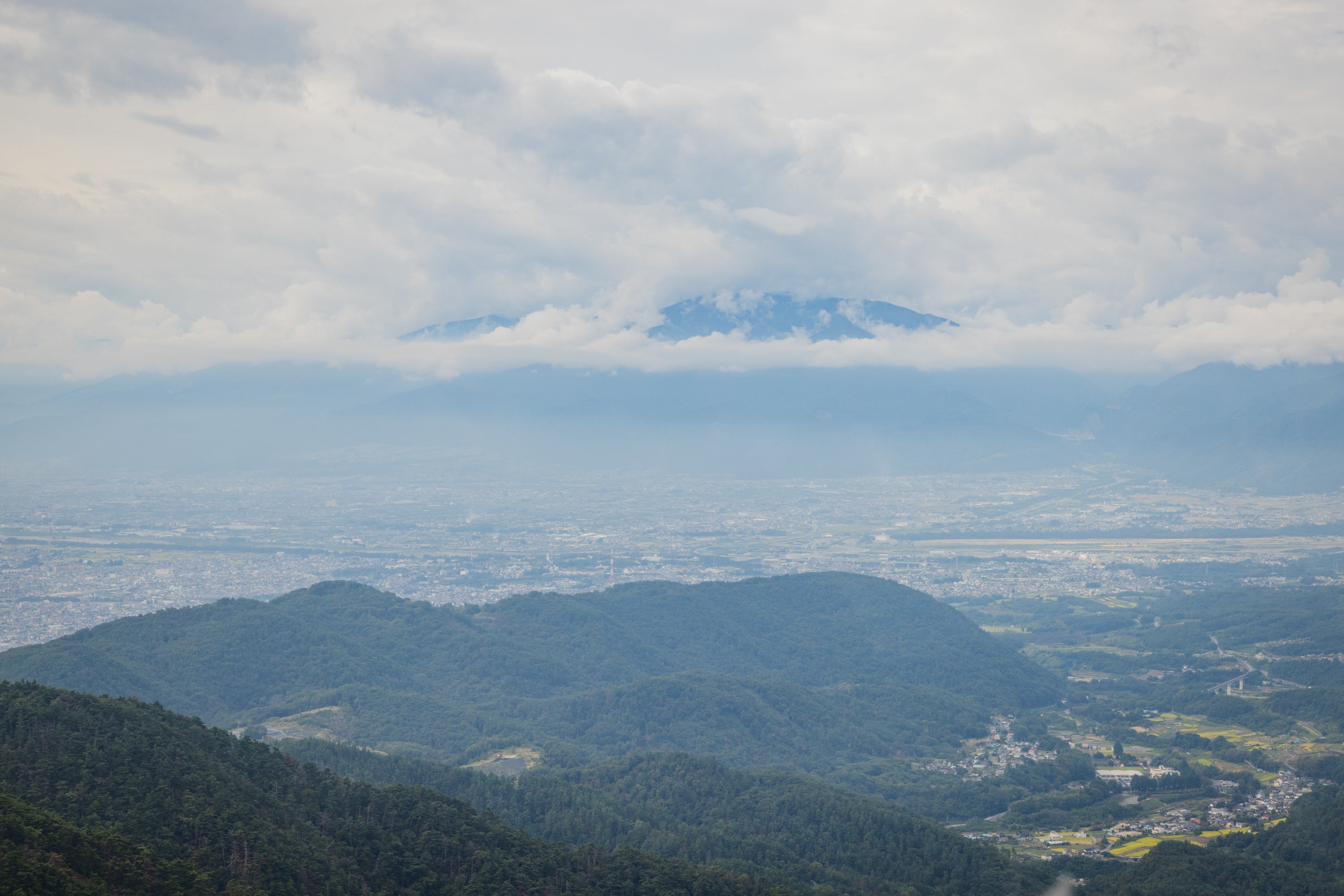 ヘリコプター遊覧_甲府盆地