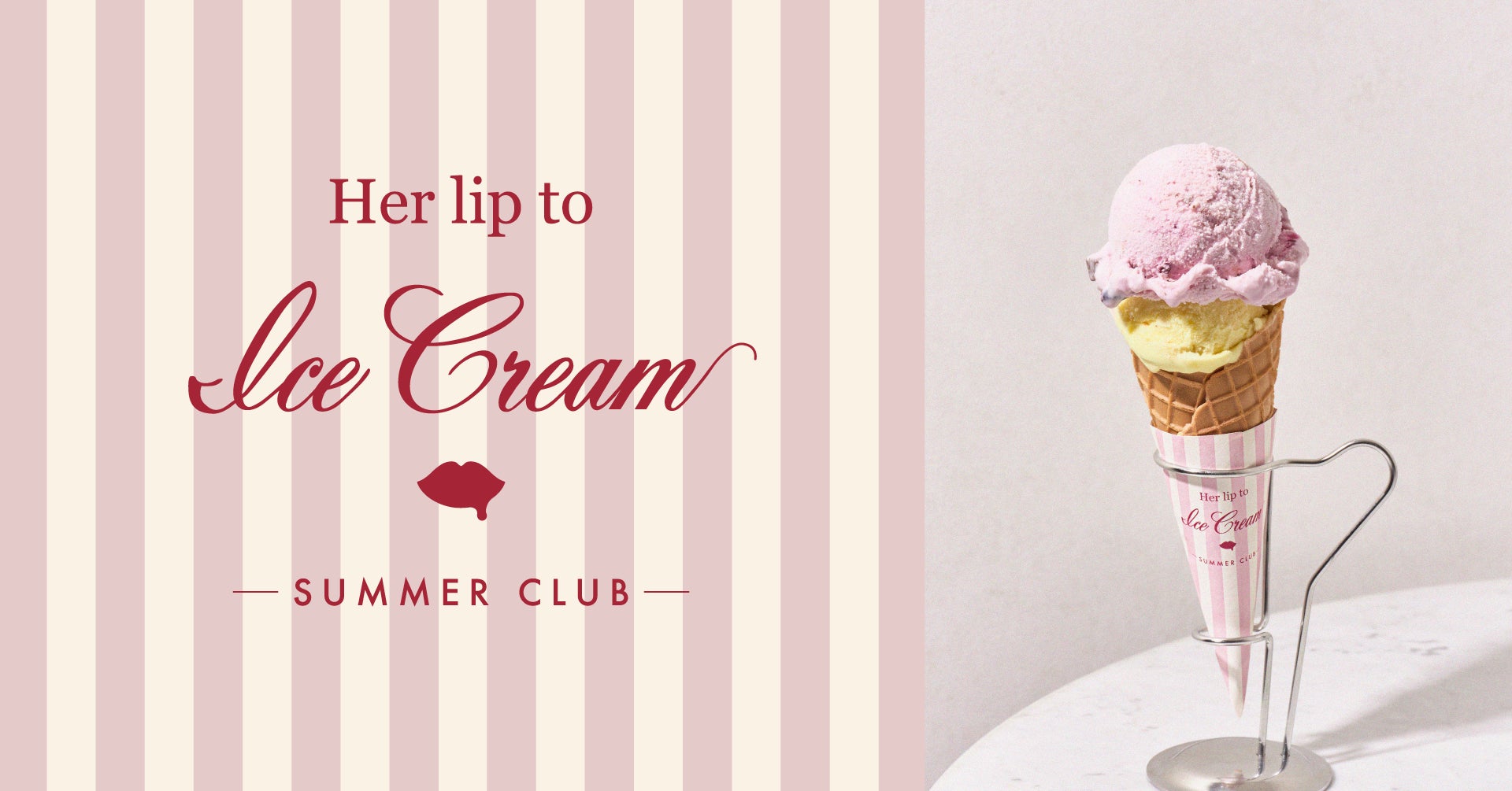 Her lip to」がプロデュースする期間限定アイスクリームショップが今年 Her lip to」がプロデュースする期間限定アイスクリームショップが今年