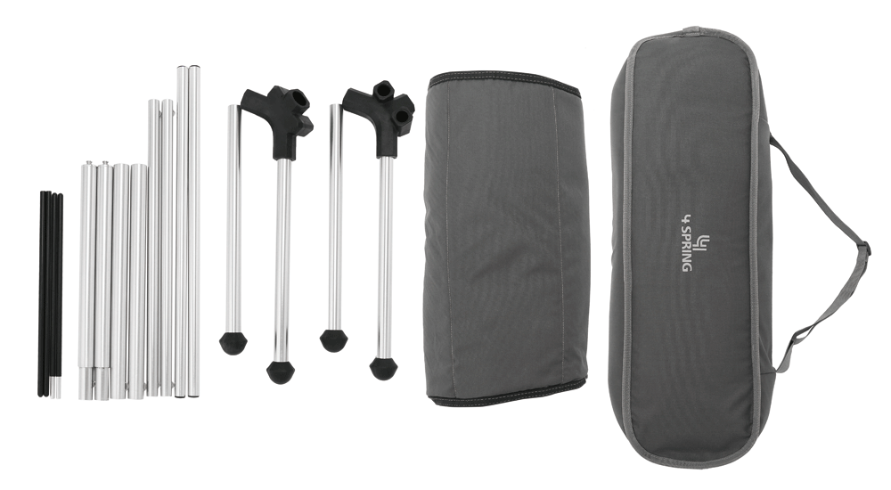 ハンモックチェアは、収納バック付きで持ち歩きらくらく