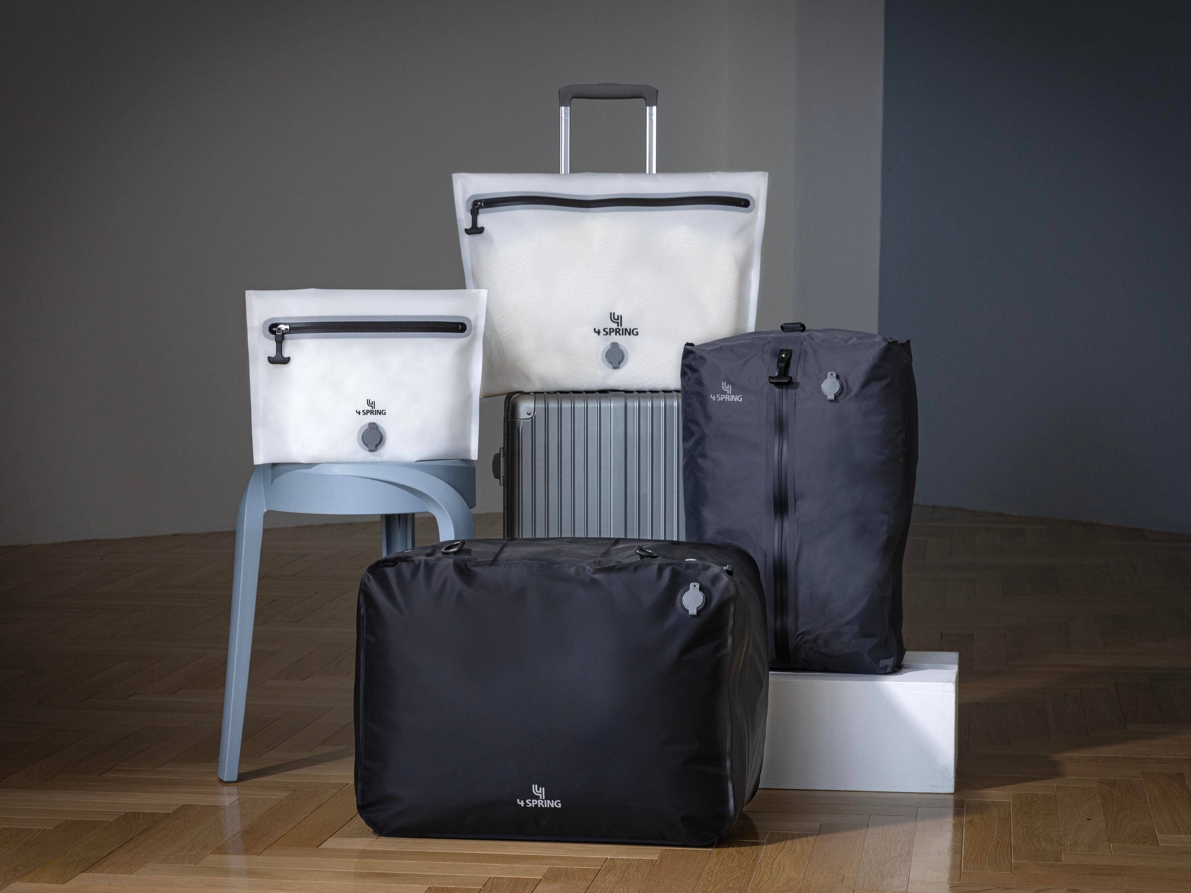 シリーズ累計1万個突破の電動ポンプ式圧縮袋「かる旅圧縮バッグ」が、豊富なラインナップで新登場