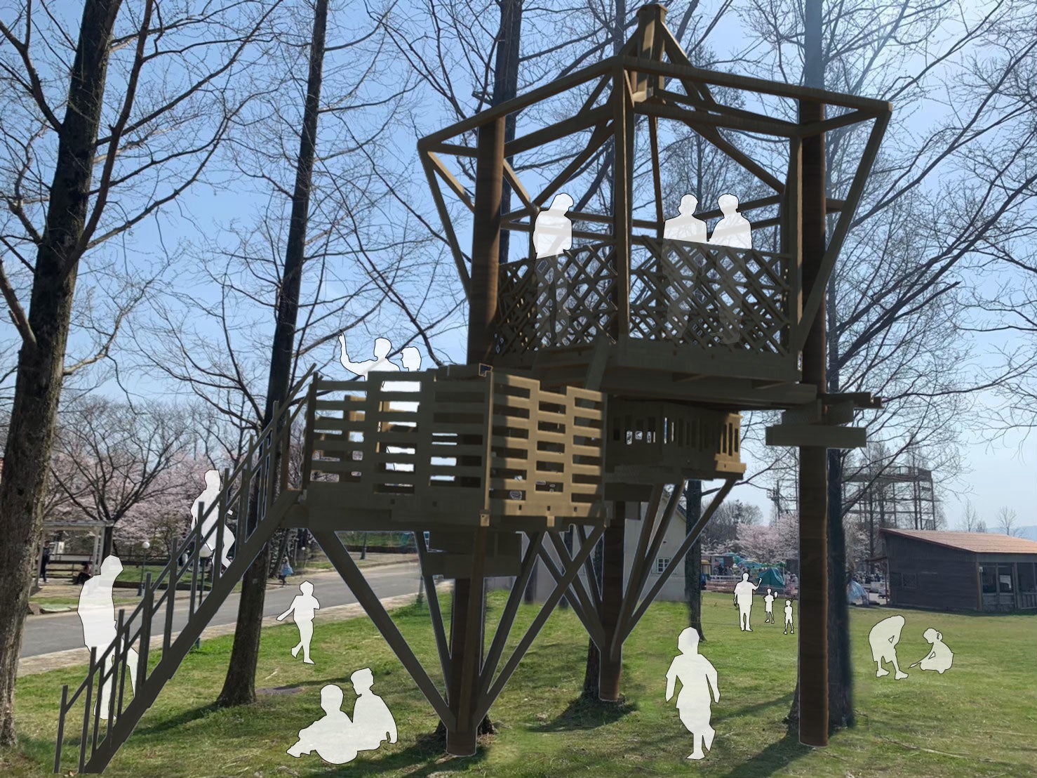 ツリーハウス　イメージパース