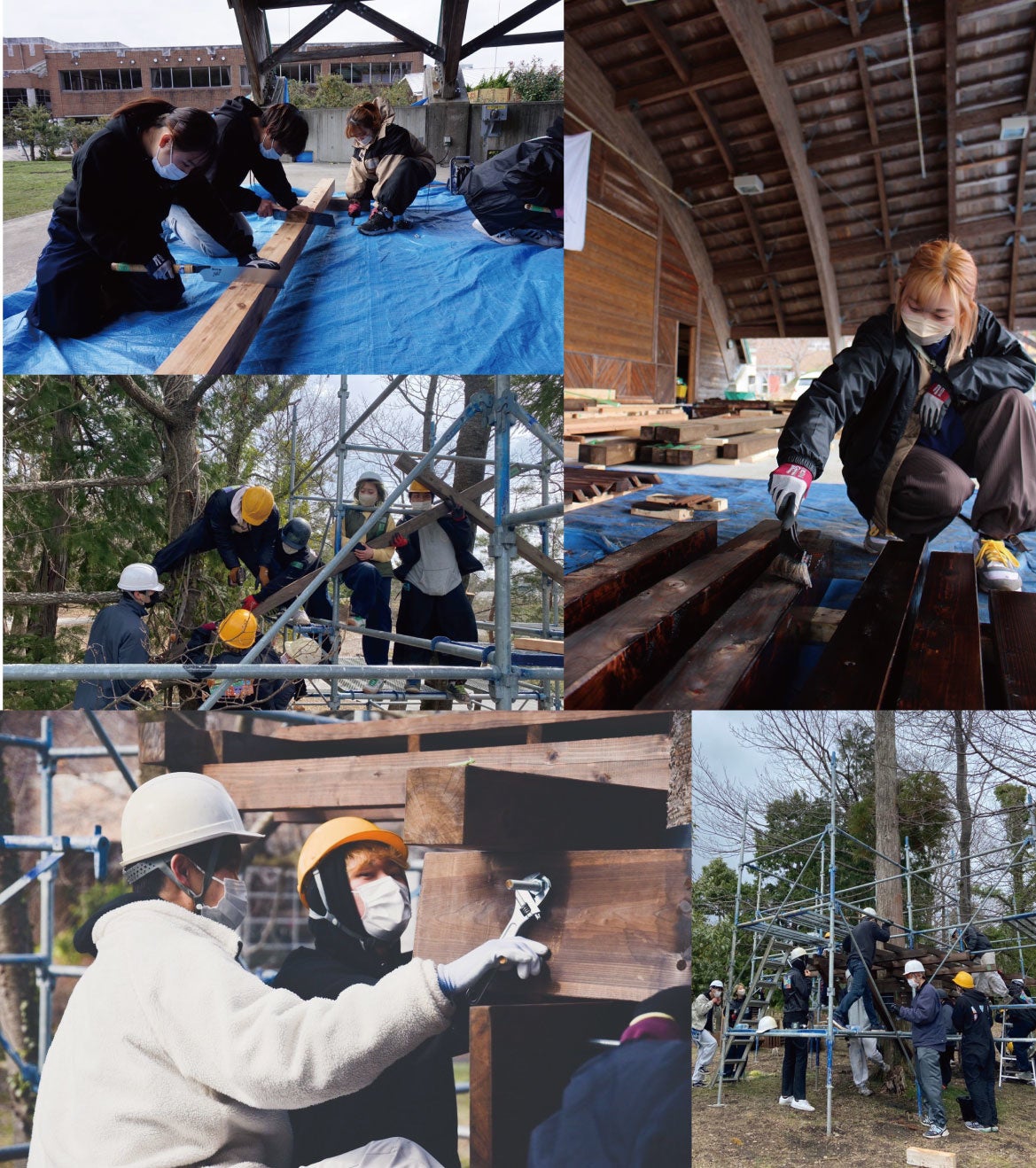 2022年春合宿時の作業風景