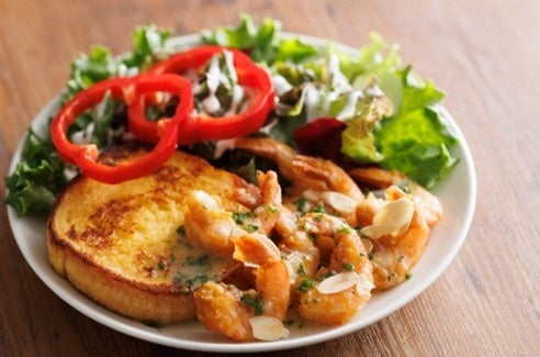 【ランチ新商品】ガーリックシュリンプ（ドリンク付き）価格：1,280円（税込　1,408円）